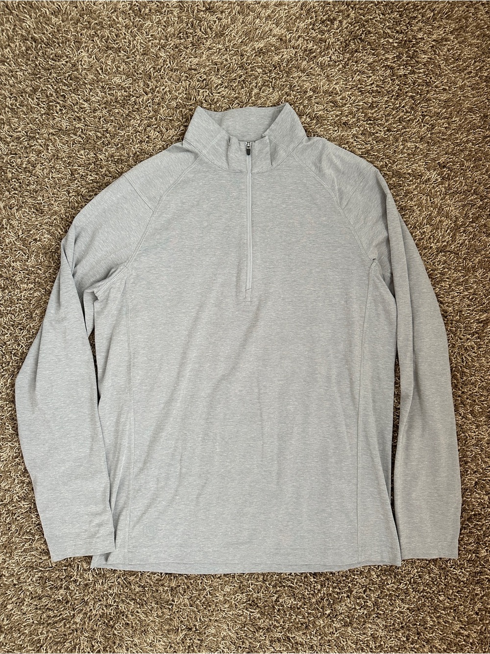 Travis Mathew Gray Quarter-Zip Long Sleeve Pullover Size M